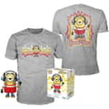 Miniatyrbillede 1 af 3: Set figure POP & Tee Minions Roller Skating Stuart Metallic Exclusive