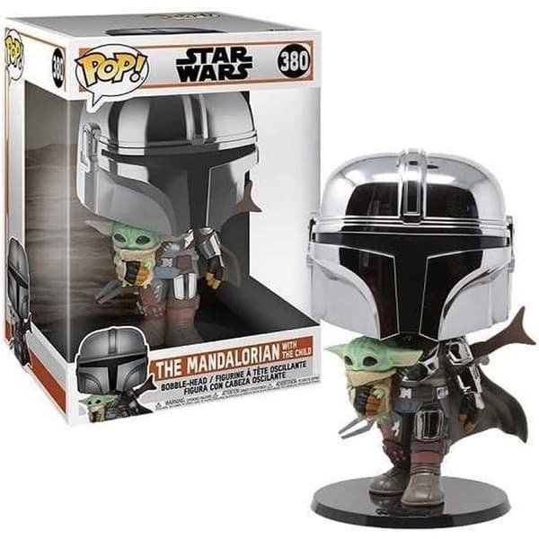Funko Pop! StarWars:Mandalorian-10" Mand.W/Chrome