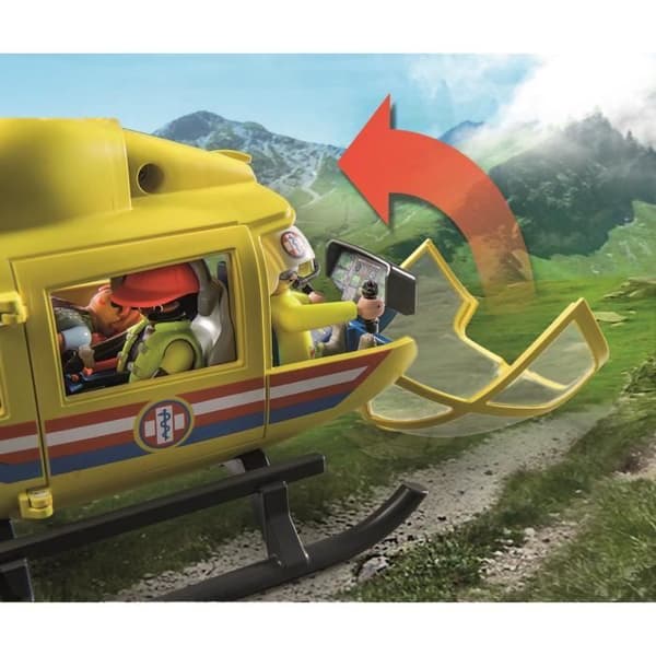 PLAYMOBIL 71203 Rescue Helikopter, Figur, City Action Rescuers