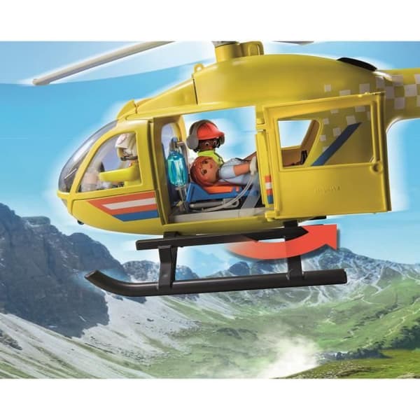 PLAYMOBIL 71203 Rescue Helikopter, Figur, City Action Rescuers