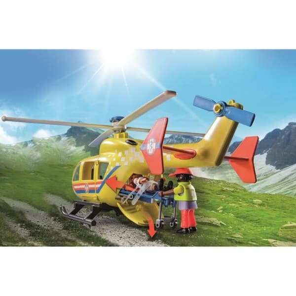 PLAYMOBIL 71203 Rescue Helikopter, Figur, City Action Rescuers