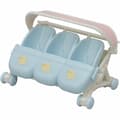 Miniatyrbillede 3 af 5: Playset Sylvanian Families The Triple Stroller