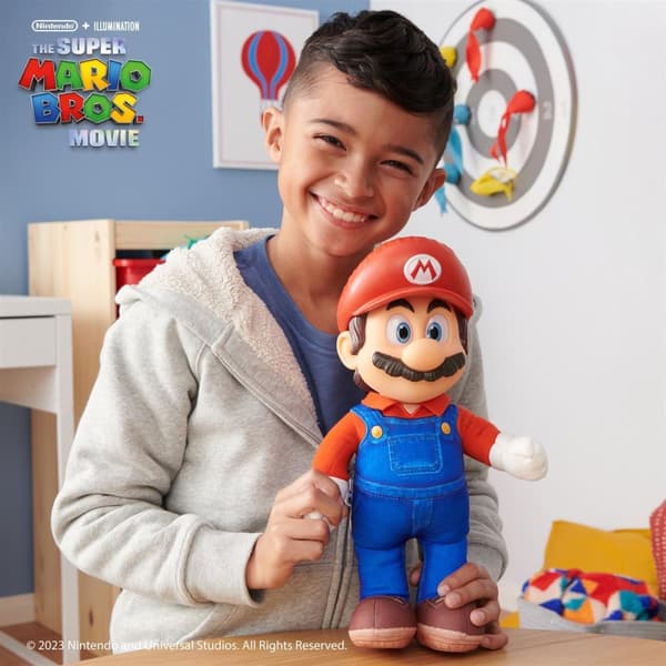 Super Mario Movie Poserbart Mjukdjur 35cm