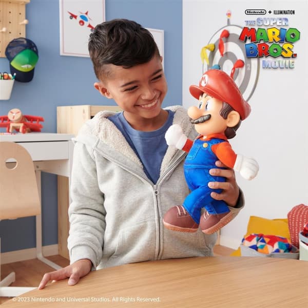Super Mario Movie Poserbart Mjukdjur 35cm