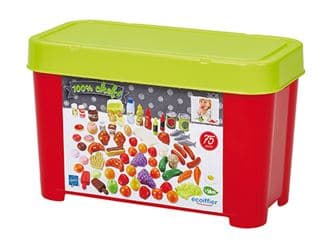 Lekmat i låda med 75 delar