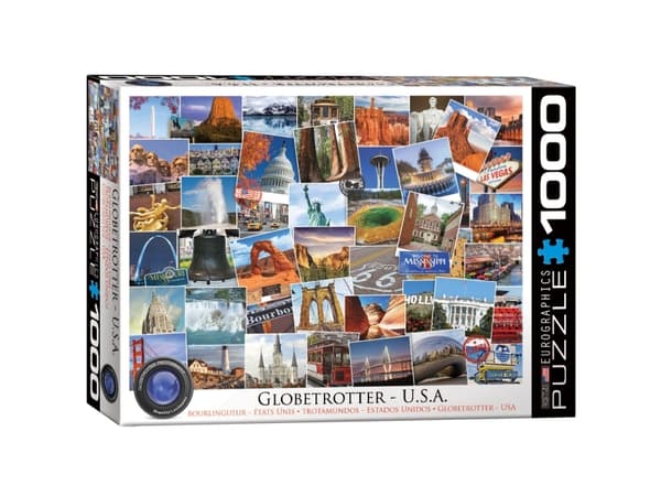 Palapeli Globetrotter Collection: US - 1000 palaa, 48*68cm