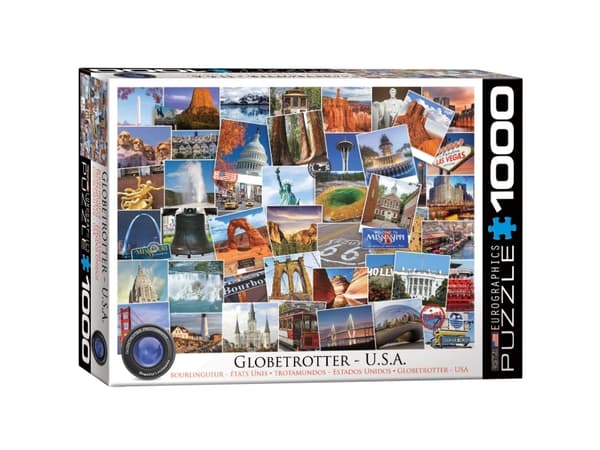 Palapeli Globetrotter Collection: US - 1000 palaa, 48*68cm