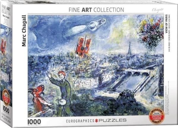 Marc Chagallin Le Bouquet de Paris -palapeli - 1000 palaa, 48*68cm