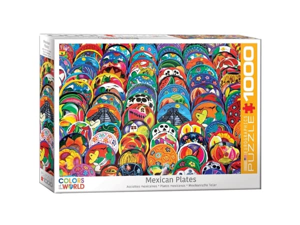 Puzzle Meksikolaiset keraamiset lautaset - 1000 palaa, 48*68cm