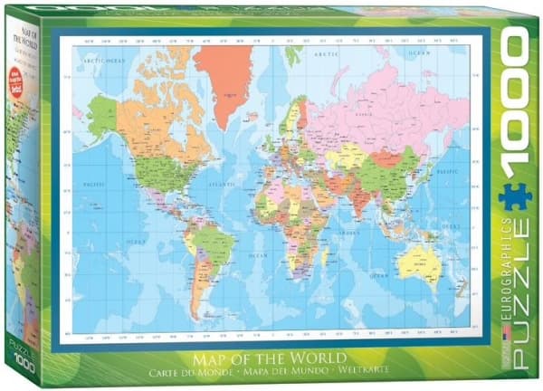 puzzle 1000 modern world map 6000-1271