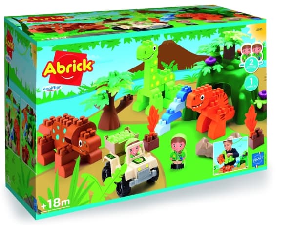 Dinoland med fordon och figurer