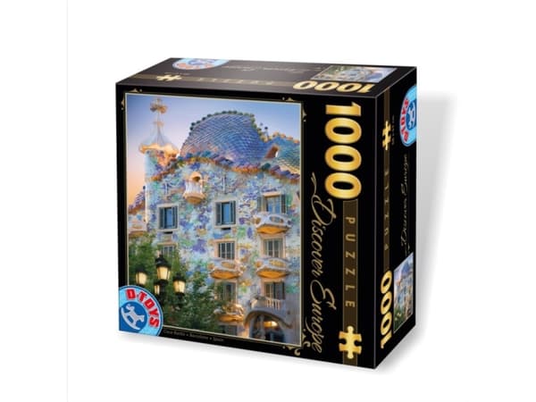 Puslespil Discover Europe Casa Batllo,Barcelone, 1000 brikker, 47
