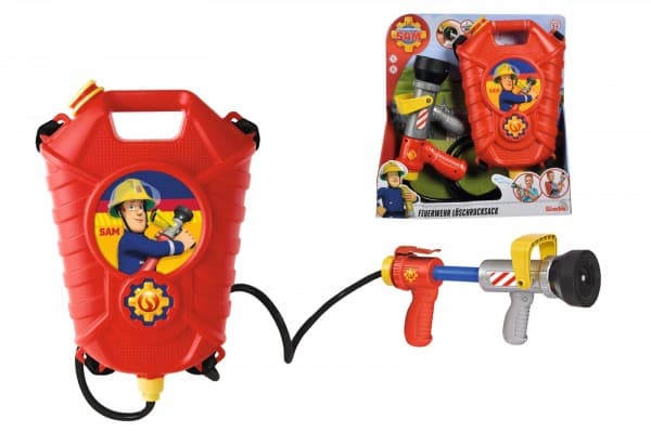 Fireman Sam vesipyssy ja säiliö, reppu - Saksankielinen versio