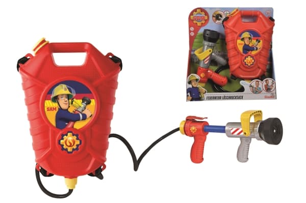 Fireman Sam vesipyssy ja säiliö, reppu - Saksankielinen versio