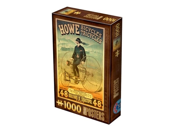 Palapeli Vintage Posters - Howe Bicycles Trycicle - 1000 palaa, 47*68cm