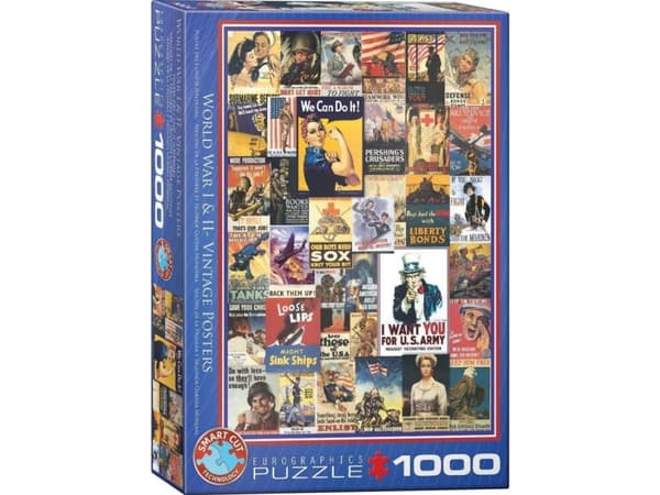 puzzle 1000 wwi&wwii vintage plakater 6000-0937