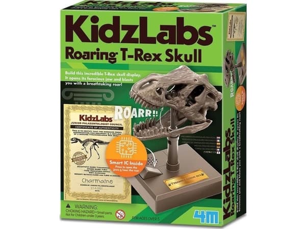 4M koulutuksellinen Roaring Skull T-Rex