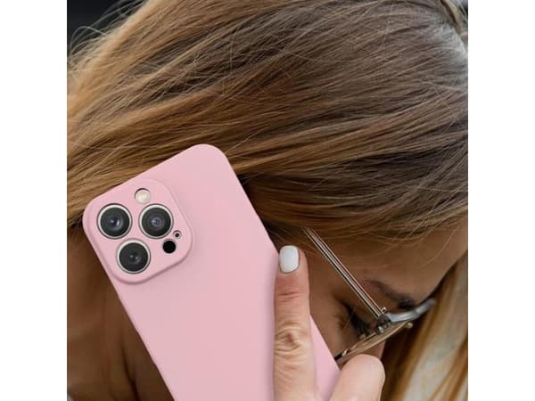 Hurtel Silikoni tapauksessa Samsung Galaxy A54 5G silikoni tapauksessa vaaleanpunainen
