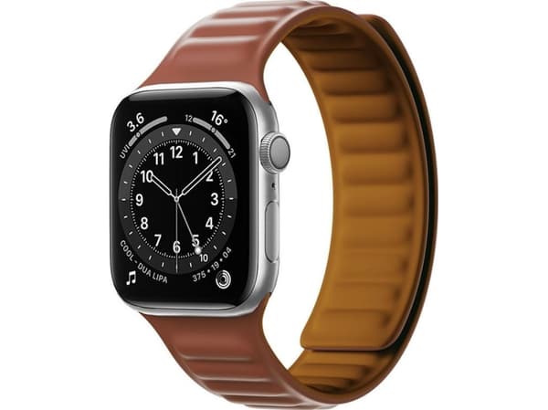 Hurtel magnetiskt armband för Watch 6 / 5 / 4 / 3 / 2 / SE (44mm / 42mm) magnetiskt bandarmband brun