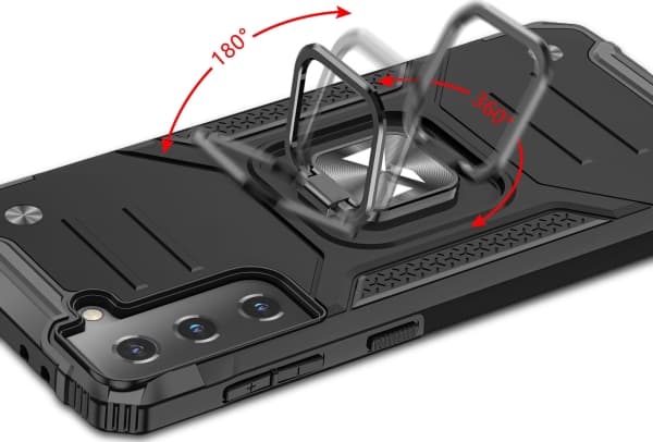 Wozinsky Wozinsky Ring Armor Armored Hybrid Deksel + Magnetisk holder for Samsung Galaxy S22+ (S22 Plus) rød