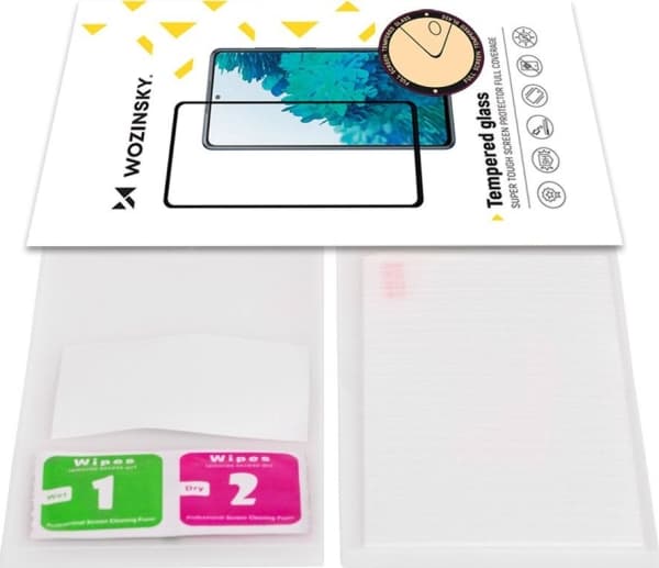 Wozinsky Wozinsky Super Slitesterk Herdet Glass Full Lim Full Skjermbeskytter med Rammeveske Vennlig Samsung Galaxy A22 4G Svart