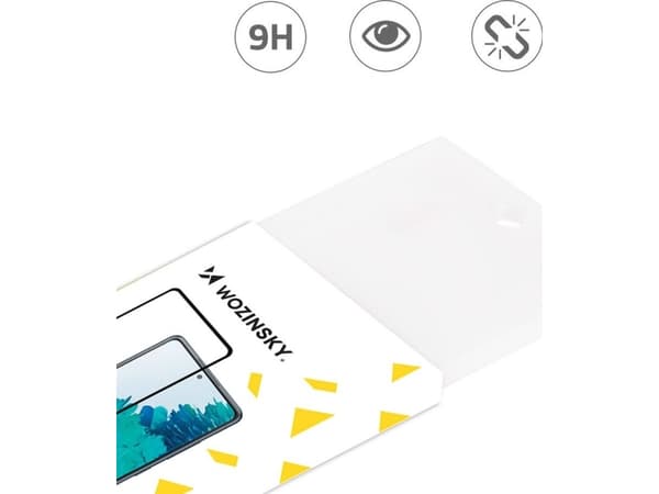 Wozinsky Wozinsky Super Slitesterk Herdet Glass Full Lim Full Skjermbeskytter med Rammeveske Vennlig Samsung Galaxy A22 4G Svart