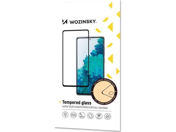 Wozinsky Wozinsky Super Slitesterk Herdet Glass Full Lim Full Skjermbeskytter med Rammeveske Vennlig Samsung Galaxy A22 4G Svart