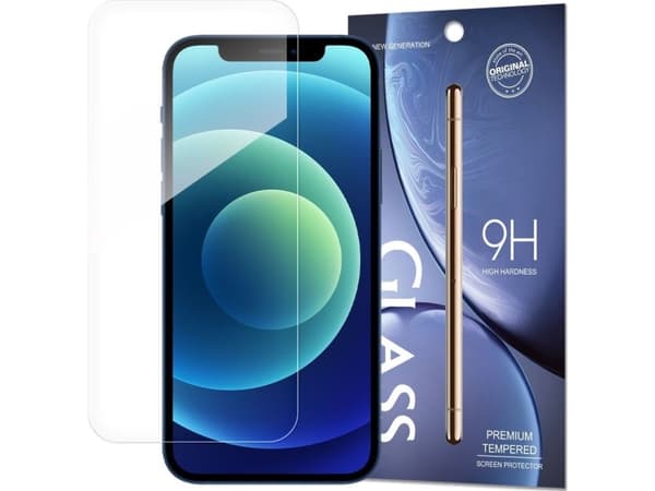 Hurtel Tempered Glass 9H herdet glass iPhone 12 Pro / iPhone 12 (konvoluttemballasje)