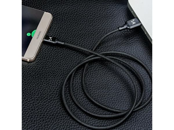 Kabel USB Wozinsky USB-A - Lightning 1 m Czarny (5907769301186)