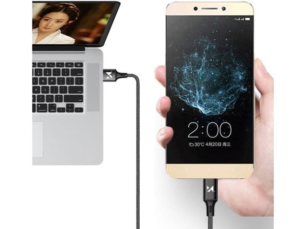Kabel USB Wozinsky USB-A - Lightning 1 m Czarny (5907769301186)