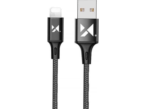 Kabel USB Wozinsky USB-A - Lightning 1 m Czarny (5907769301186)