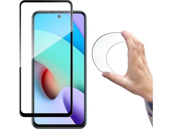 Wozinsky Wozinsky Full Cover Flexi Nano glasfilm härdat glas med ram Xiaomi Redmi 10 svart