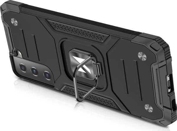 Wozinsky Wozinsky Ring Armor Armored Hybrid Deksel + Magnetisk holder for Samsung Galaxy S22+ (S22 Plus) svart