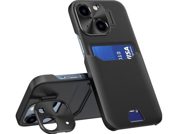 Hurtel Nahka Stand Case Samsung Galaxy S23 Ultra kortti lompakko tapauksessa jalusta lajitella