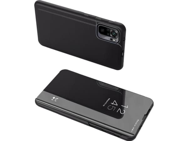Hurtel Clear View Case flip tapauksessa Xiaomi Poco X4 NFC 5G musta