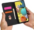 Pikkukuva 5 / 5: Hurtel Magnet Card Case Samsung Galaxy A12 5G kortti lompakko tapauksessa kortin haltija musta
