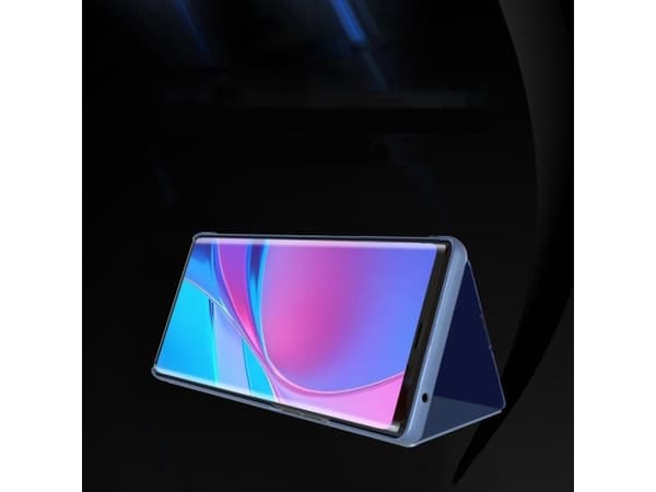Hurtel Clear View Case flip case Samsung Galaxy A72 sininen
