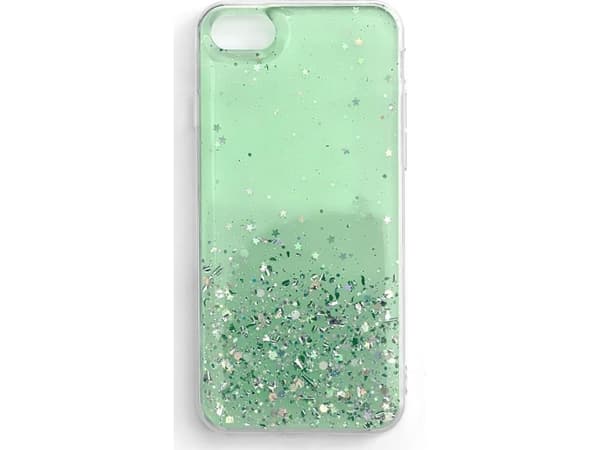 Wozinsky Wozinsky Star Glitter skinnende deksel med glitter for Samsung Galaxy S21+ 5G (S21 Plus 5G) grønn