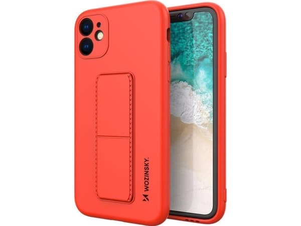 Wozinsky Wozinsky Kickstand-veske Fleksibelt silikonetui med stativ til Samsung Galaxy A32 4G rød