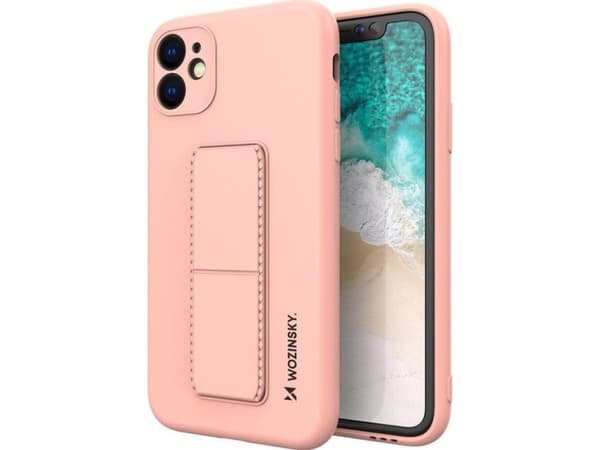 Wozinsky Wozinsky Kickstand Fodral flexibelt silikonfodral med stativ Samsung Galaxy A22 4G rosa