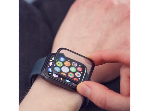 Wozinsky WOZINSKY FULL GLUE TEMPERED GLASS HARDENED GLASS FOR XIAOMI AMAZFIT GTS 4 9H ON WHOLE SCREEN WITH BLACK FRAME -näytön musta kehys