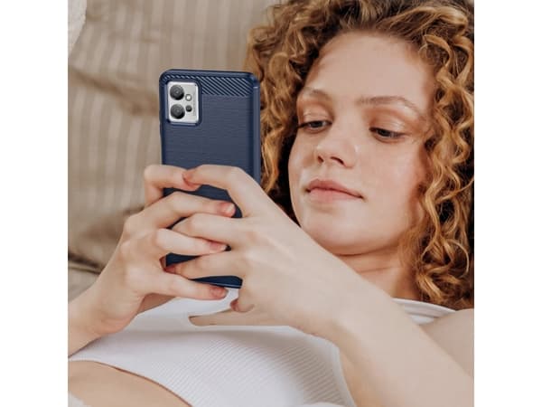 Hurtel CARBON CASE REALME NARZO 50 5G FLEKSIBELT SILIKONE CARBON COVER sort