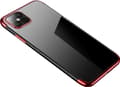 Miniatyrbild 1 av 5: Hurtel Clear Color fodral geléskal med metallram Samsung Galaxy S21+ 5G (S21 Plus 5G) röd