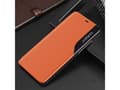 Miniatyrbilde 2 av 5: Hurtel Eco Leather View Case elegant deksel med klaff og stativfunksjon for iPhone 13 Pro Max oransje