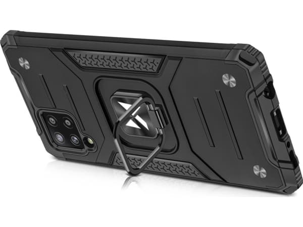 Wozinsky Wozinsky Ring Armor Armored Hybrid Deksel + Magnetisk Holder for Samsung Galaxy A42 5G Black