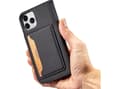 Miniatyrbild 3 av 5: Hurtel Magnet Kortfodral för iPhone 12 kort plånboksfodral korthållare svart