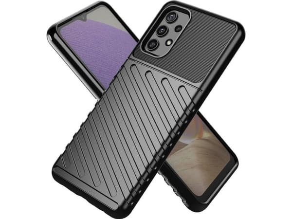 Hurtel Thunder Case flexibelt pansarskalsfodral Samsung Galaxy A72 4G svart