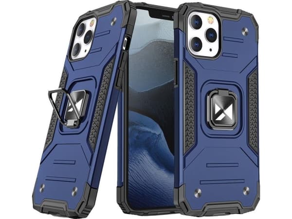 Wozinsky Wozinsky Ring Armor Armored Hybrid Deksel + Magnetisk Holder for iPhone 13 Blå