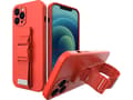 Miniatyrbilde 1 av 5: Hurtel Rope veske gel veske med lanyard kjede håndveske lanyard iPhone XS Max rød