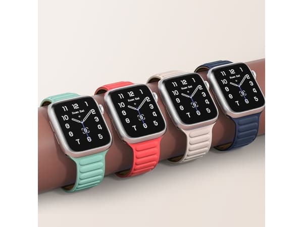 Hurtel magnetstropp for klokke 7 41mm magnetbånd armbånd armbånd svart